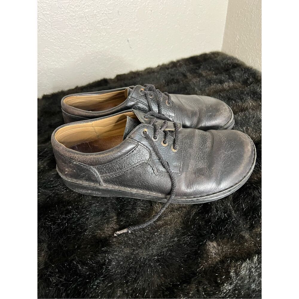 Birkenstock Men Oxford Black Leather Lace‎ Up Shoes Men Size 9